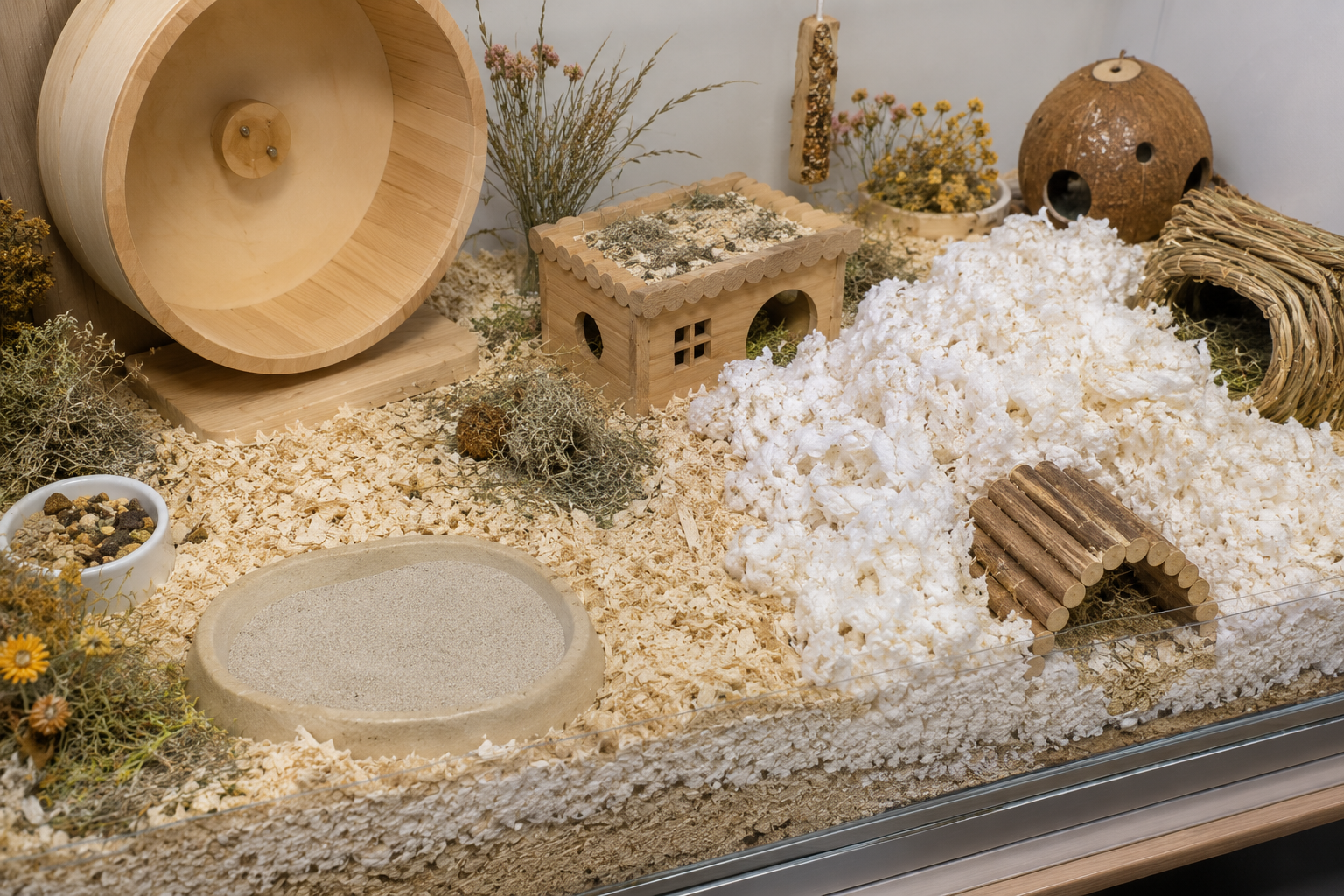 🌿 La litière du hamster : un élément essentiel de son bien-être